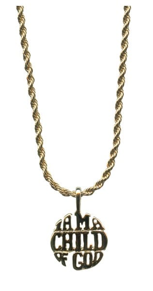 "I am a child of God" Pendent with Chain and Box