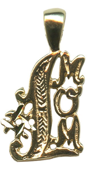 Number One Mom Pendent Gold Plated