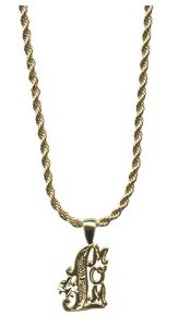 Number One Mom Pendent Gold Plated