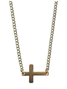 Cross Necklace Gold Plated with Gift Box