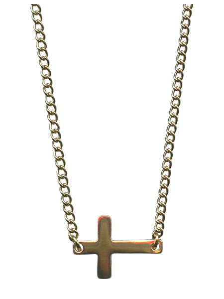 Cross Necklace Gold Plated with Gift Box