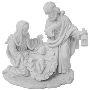 White Holy Family Satue