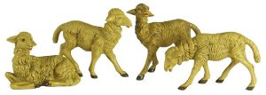 4 pc Sheep Set for Nativities