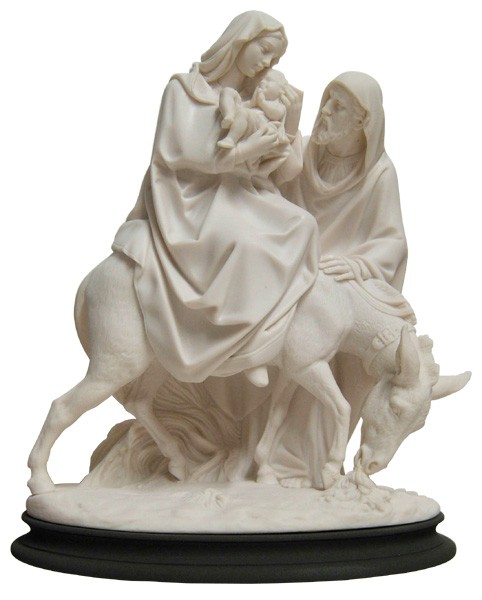 Marble Dust Flight to Egypt Statue