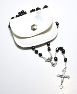 Wood Rosary with Pouch