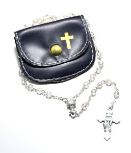 Crystal Rosary with Pouch