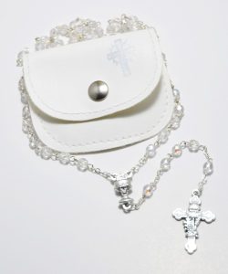Crystal Rosary with Pouch