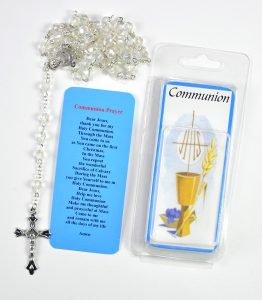 Plastic Rosary Gift Set for Boy