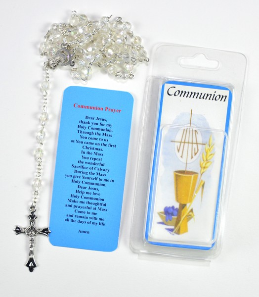 Plastic Rosary Gift Set for Boy