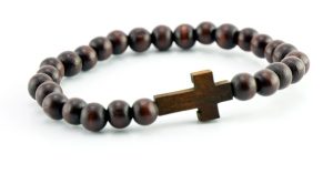 Wood Elastic Bracelet for Men (Large)