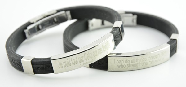 "Phil. 4:13" Silicone Bracelet