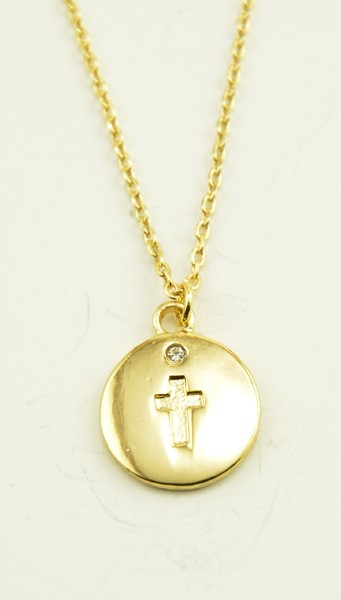 Gold Plated Pendant + Chain