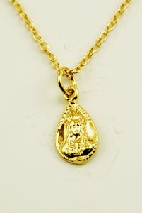 Gold Plated Pendant + Chain