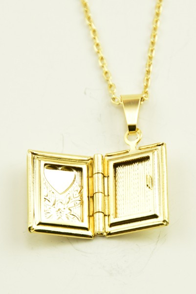 Locket Pendant Gold Plated Necklace