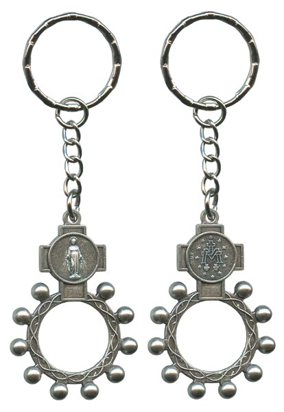 Miraculous Basco Rosary Ring Keychain