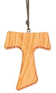 Olive Wood Tau Cross
