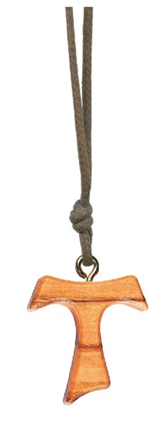 Olive Wood Tau Cross