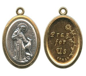 St.Francis / Pray for Us Oval Medal