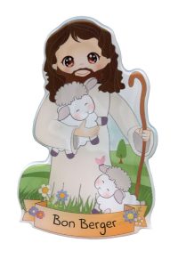 Good Shepherd religious magnet with adhesive back, Made in Italy