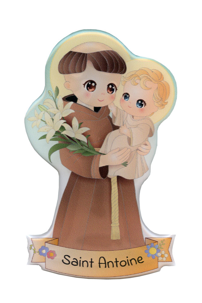 Saint Anthony magnet with adhesive back