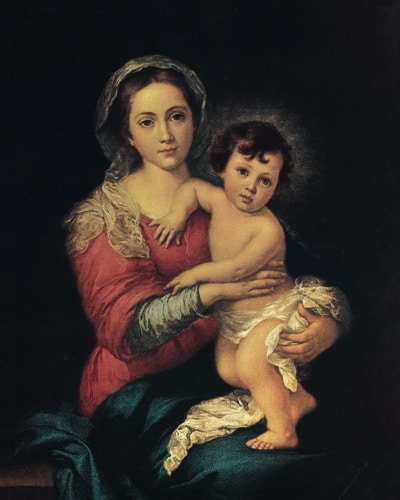 Mother and Child (Murillo) High Quality Print cm.20x25- 8"x10" Code PS20 - min. order 3 pcs.
