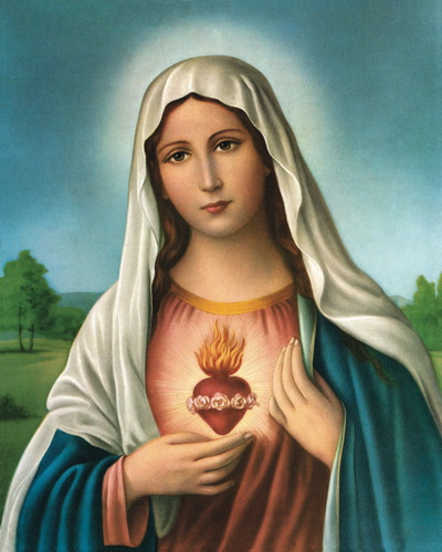 Immaculate Heart of Mary High Quality Print cm.20x25- 8"x10"- Code PS29 - min. order 3 pcs.