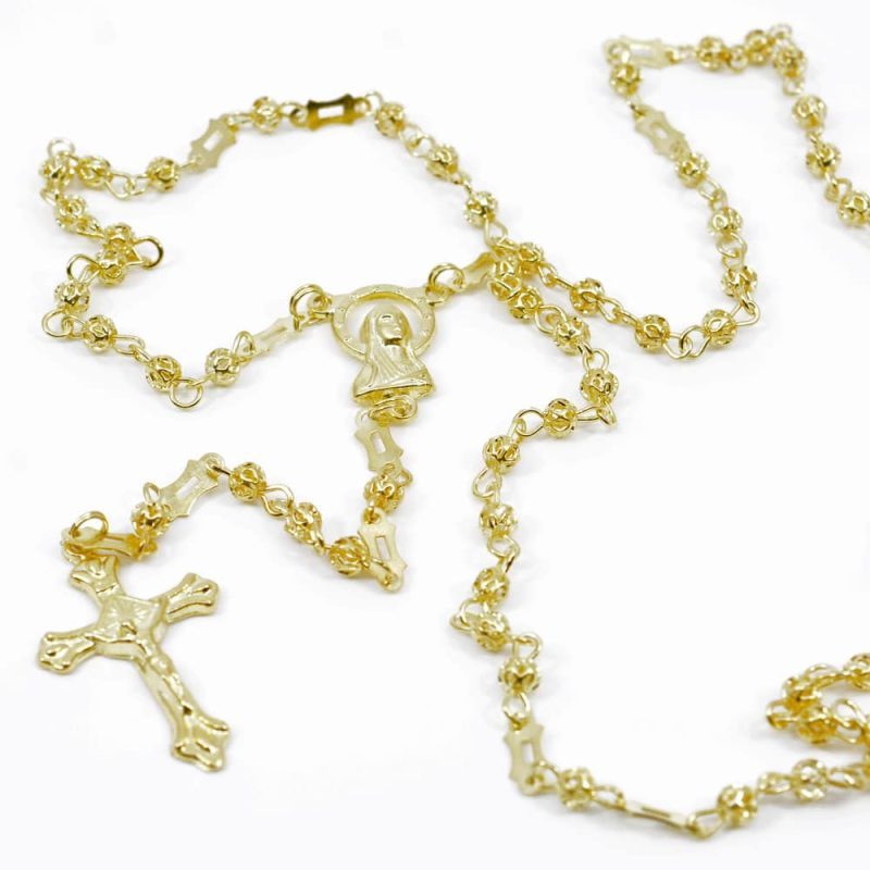 Alternative view of Filigree Rosary : Code R180FG-L minimum purchase 4 pcs. Made in Italy