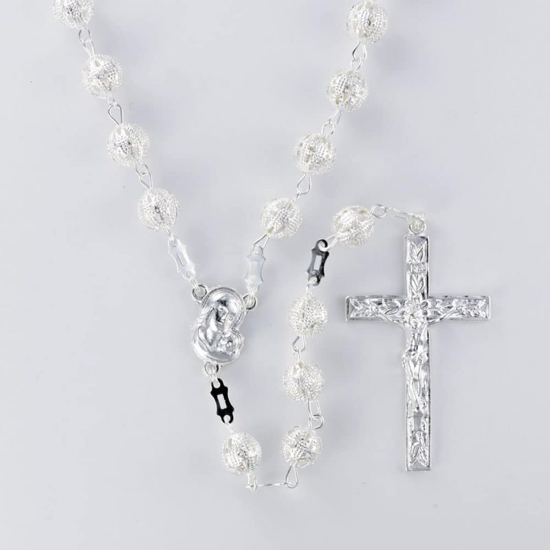 Filigree Rosary : Code R260FS-L minimum purchase 4 pcs. Made in Italy (Copy)