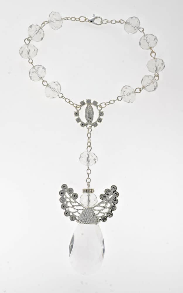 Decade rosary with Angel pendant - Code RDH8011S - Minimum purchase 4 pcs.