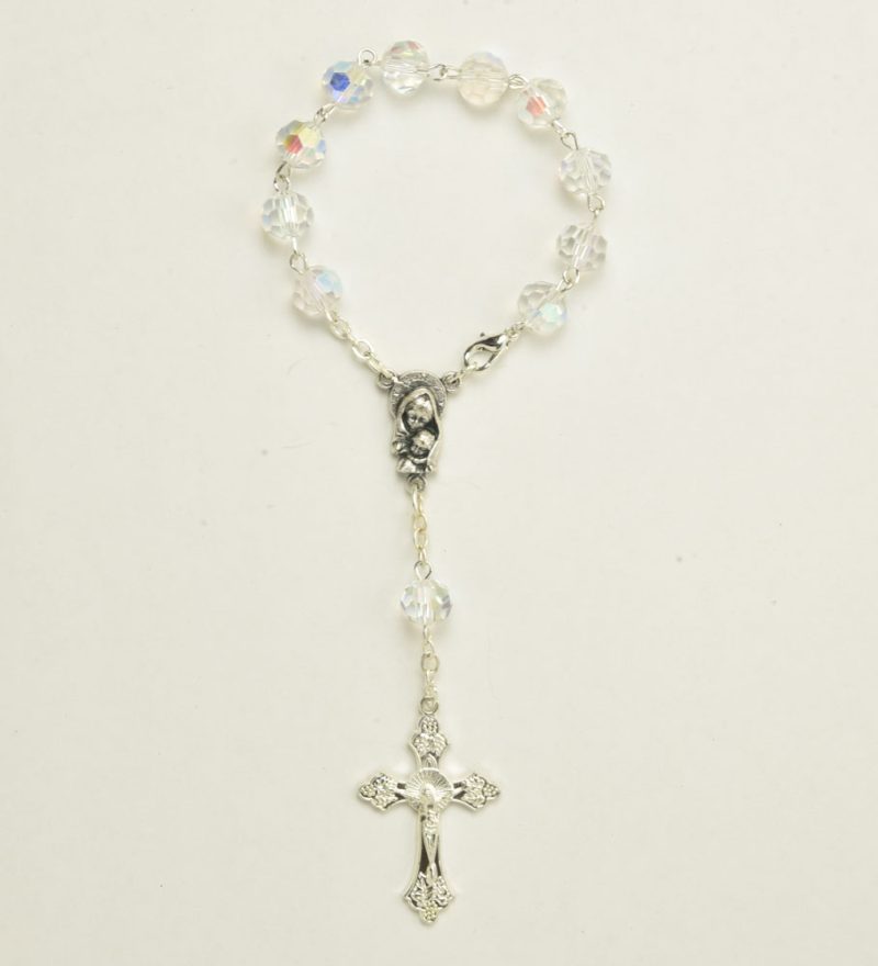 Decade rosary with clasp -  Code RDT400-15 - Minimum purchase 4 pcs.