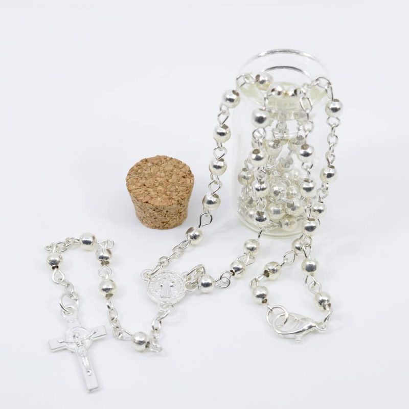 Metal necklace Rosary in a Bottle : Code RH6002S minimum purchase 4 pcs.