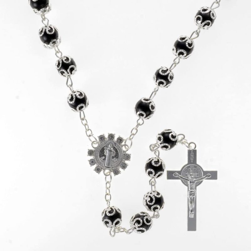 St. Benedict's Rosary with box - Code RHP01SB-3 minimum purchase 4 pcs.