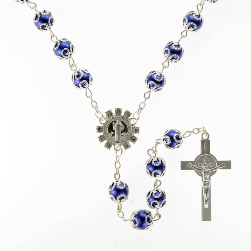 St. Benedict's Rosary with box - Code RHP01SB-8 minimum purchase 4 pcs.