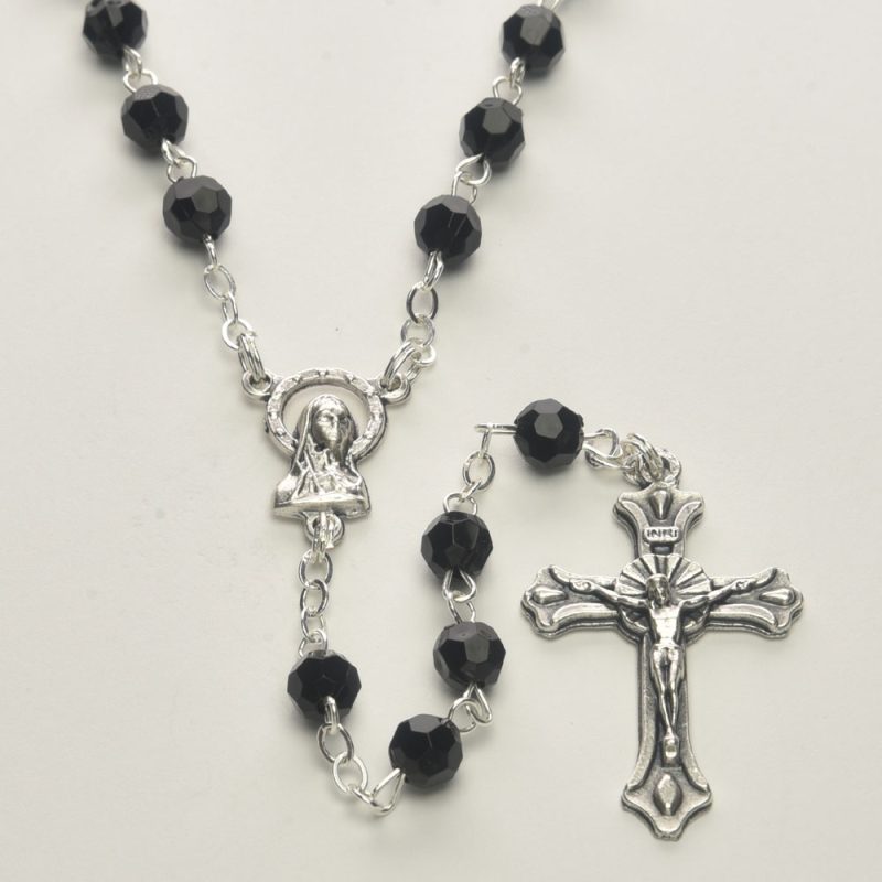 Acrylic Crystal Rosary - Code: RL6L-3 - minimum order 3pcs.