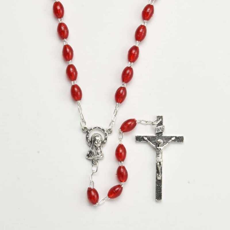 Plastic Rosary - Code: RLL703-10 - minimum order 4pcs.