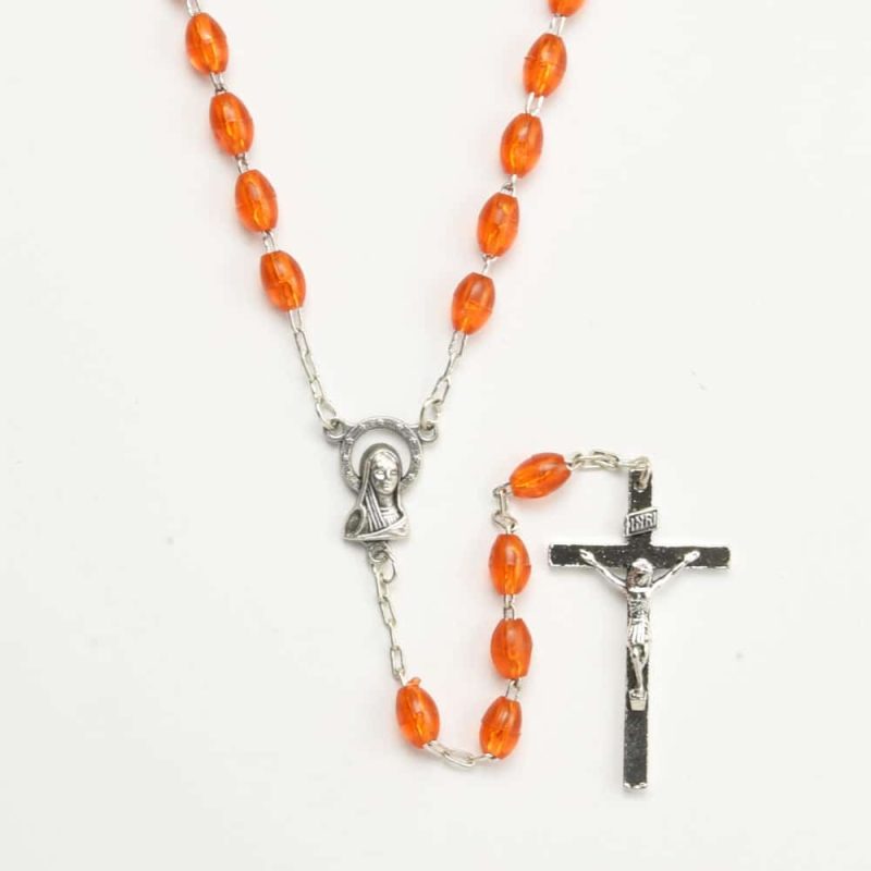 Plastic Rosary - Code: RLL703-27 - minimum order 4pcs.