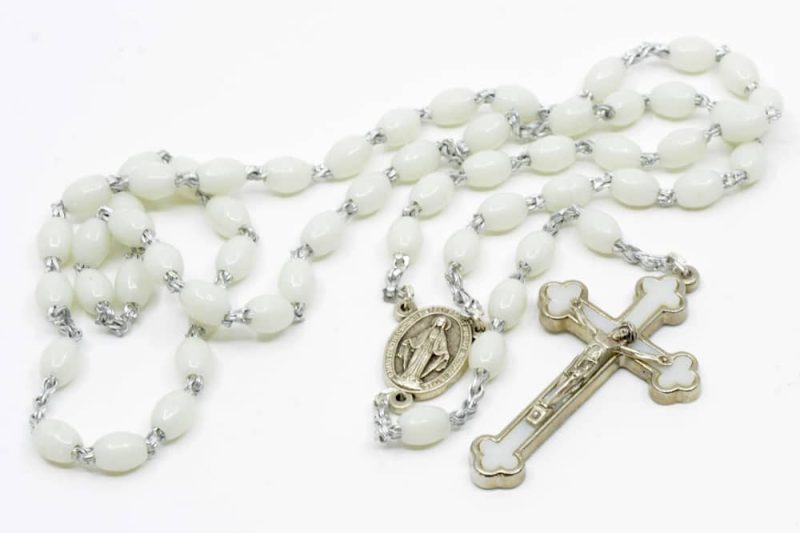 Alternative view of Plastic Quad-Link Luminous Rosary - Code: RLL717-4 - minimum order 4pcs.
