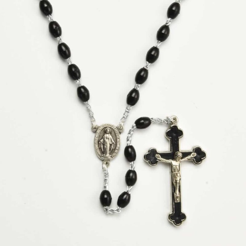 Plastic Quad-Link Luminous Rosary - Code: RLL717-3 - minimum order 4pcs.