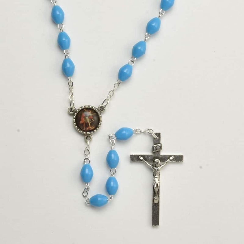 Plastic Rosary - Code: RLT102-5 - minimum order 4pcs.