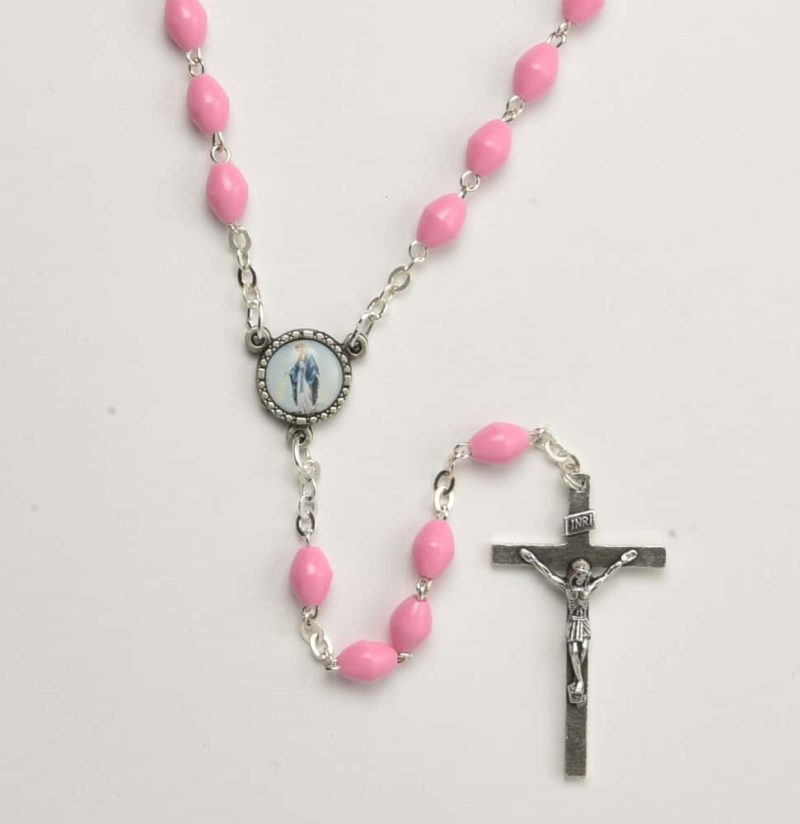 Plastic Rosary - Code: RLT101-6 - minimum order 4pcs.
