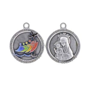 MFT18JCO Jubilee 2025 medal, 33/64 inch (13 mm), colored logo and Mater Ecclesiae, Made in Italy