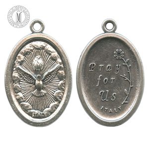 MB51E - Holy Spirit Medal, Oxidized Metal, 22 mm (7/8"), Made in Italy