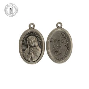 MB78E - Our Lady of Guadalupe Medal, 22 mm (7/8"), Made in Italy