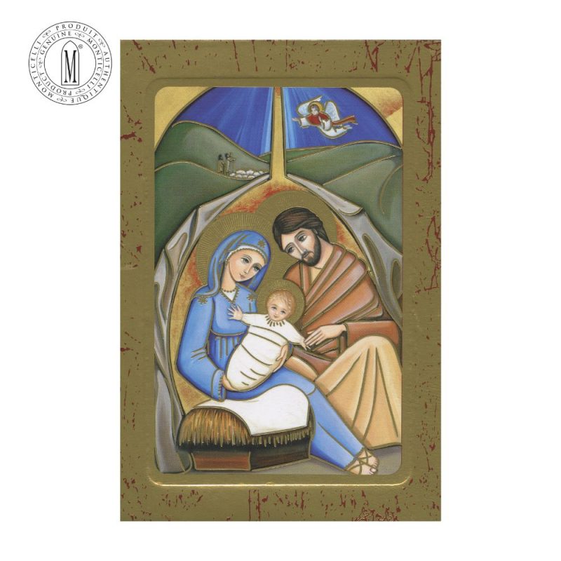 Holy Family Wood Icon Plaque
