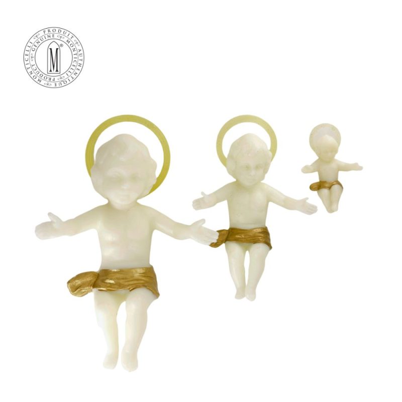 SF1123-SIZESF – Luminous Baby Jesus Statues, Multiple Sizes (4 cm, 8 cm, 9 cm Bethlehem Baby, 11 cm)
