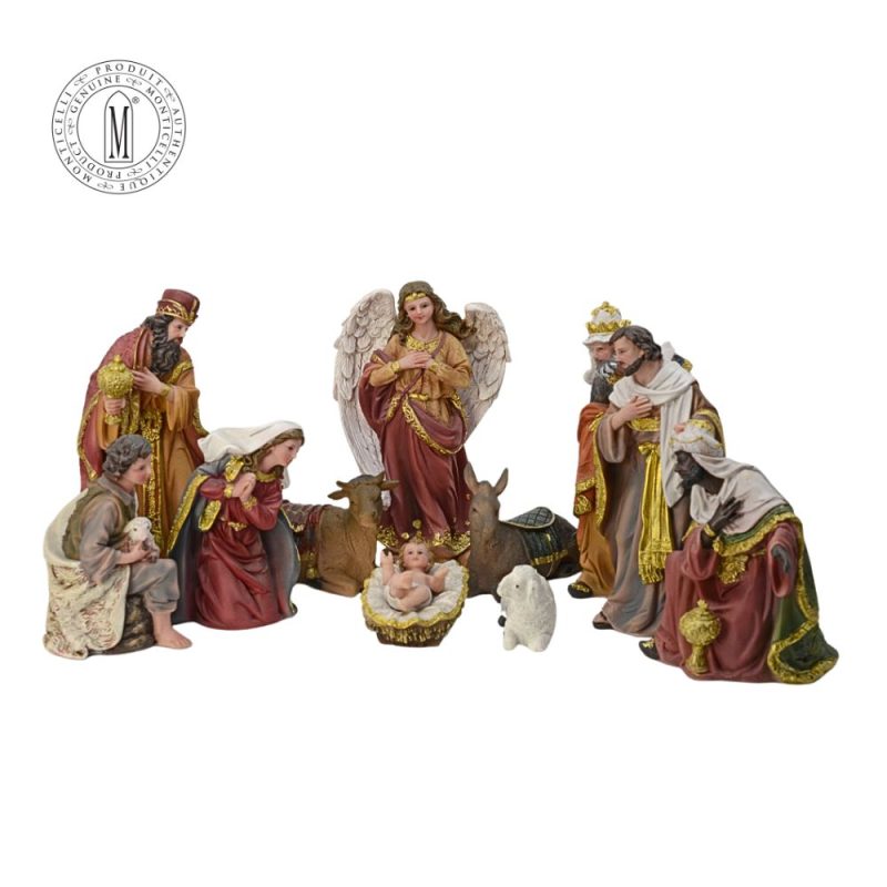 Polyresin Nativity Set 20.3 cm 11-piece