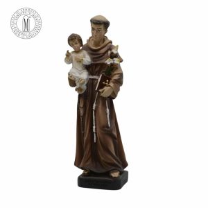 Alt Text: Saint Anthony of Padua statue 21 cm hand-painted Made in Italy