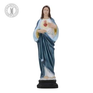 Alt Text: Immaculate Heart of Mary statue 30 cm hand-painted Made in Italy
