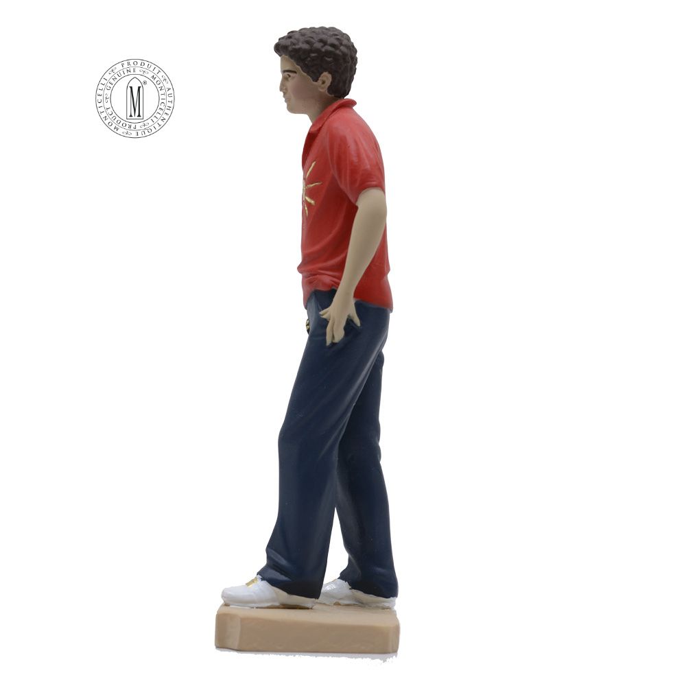 ST1991-46AC – Saint Carlo Acutis Statue, 15 cm (6"), Hand-Painted, Made in Italy - Image 4