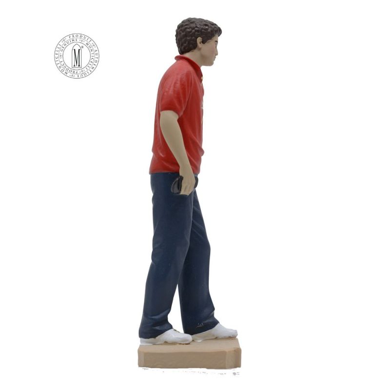 Alternative view of ST1991-46AC – Saint Carlo Acutis Statue, 15 cm (6"), Hand-Painted, Made in Italy